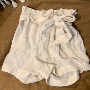 Cream linen high-waisted shorts from A New Day brand! Worn twice!